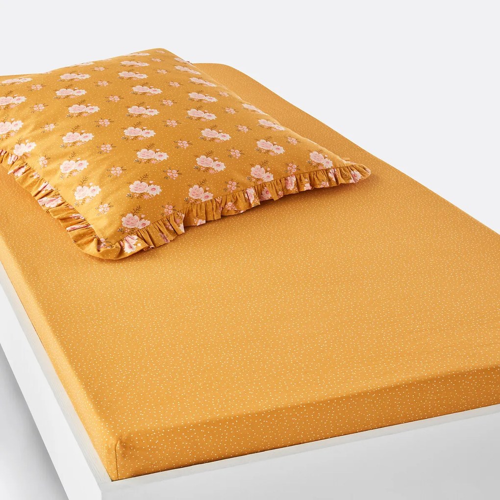 Hoeslaken in gewassen katoen, Philomène