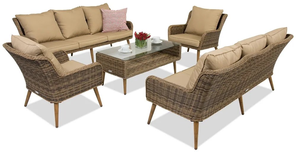 Bilbao Coffee 8 Garden Point tuinmeubelen bruin