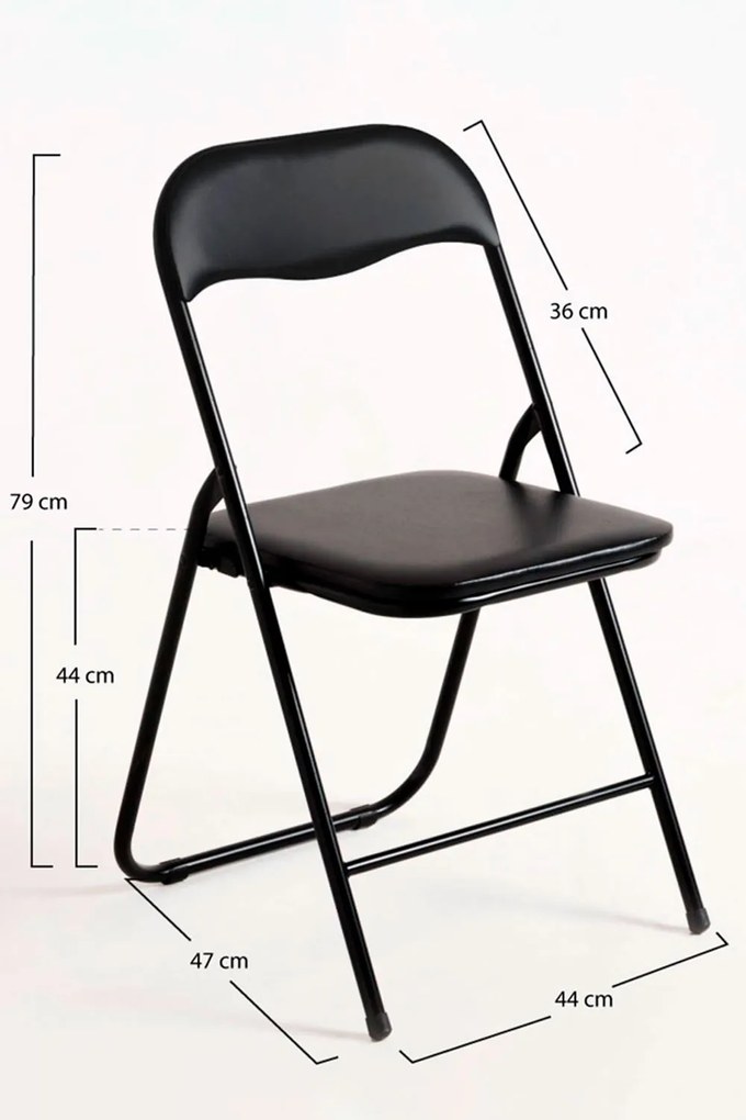 Pack 4 opklapbare Stoelen voor evenementen Niza Basic