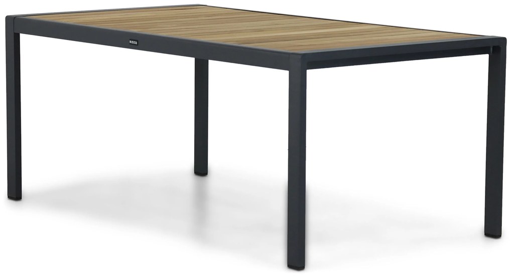 Tuinset 4 personen 180 cm Aluminium/textileen Grijs Lifestyle Garden Furniture Rosello/Valence