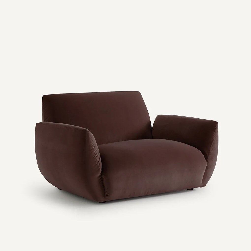 Fauteuil in fluweel, Spogano