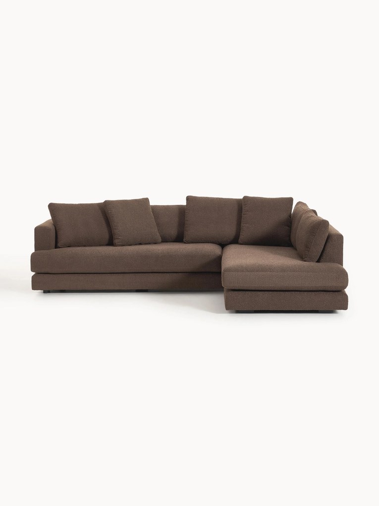 Bouclé hoekbank Tribeca (3-zits)