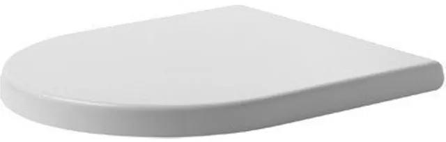 Duravit Starck 3 WC-zitting - 43.1x44.2x4.2cm - met softclose met quickrelease - Kunststof wit Glanzend 0067790000