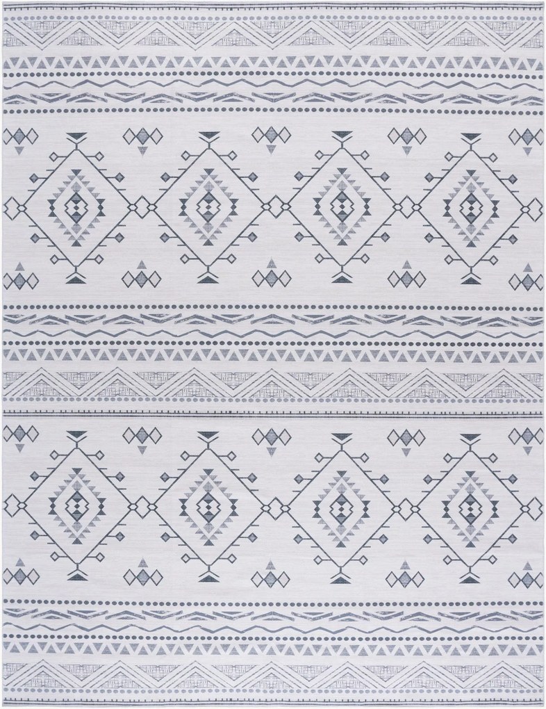 Handgeweven laagpolig vloerkleed Evangeline