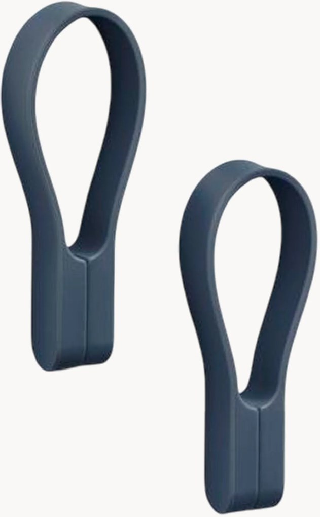 Magnetische handdoekhouders Loop van silicone, 2-delig