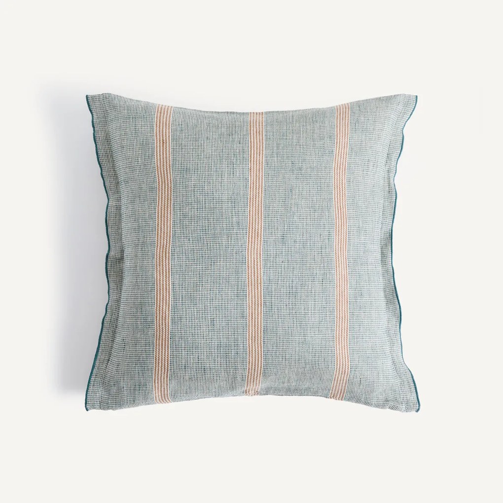 Kussenhoes in gestreept linnen, Virel