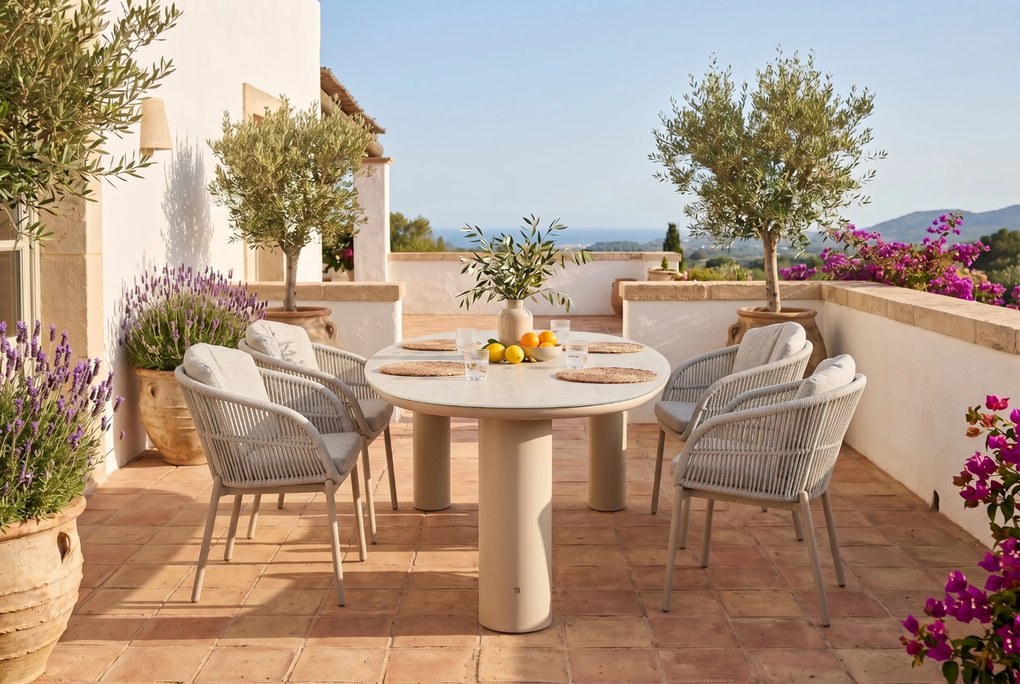 Dining Tuintafel Organische tuintafels Zand/Beige Guave