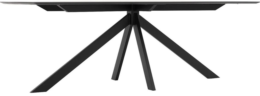 Goossens Excellent Eettafel Uniek, Semi rechthoekig 220 x 100 cm