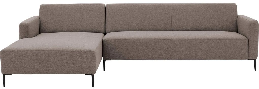 Goossens  Key West grijs, stof, 3-zits, modern design