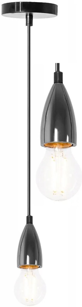 Plafondlamp Hanglamp Chroom Zwart APP357-1CP
