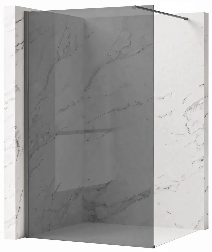 Walk-in douchewand Rea Flexi Grey / Titan 90