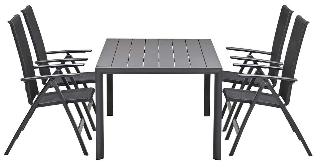 Garden Impressions Santana tuinset 5-delig verstelbaar - Adana tuintafel 180x100 cm
