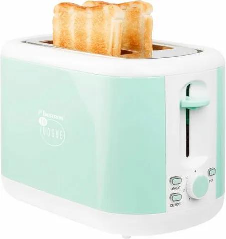 Bestron toaster ATS300EVM, voor 2 sneetjes brood, mint