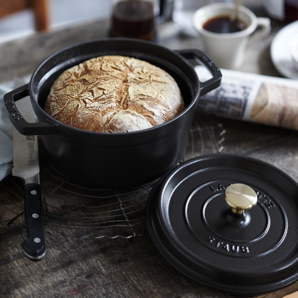 Staub La Cocotte Cocotte 24 cm / 3,7 l, Rond, Zwart - La Cocotte - Staub
