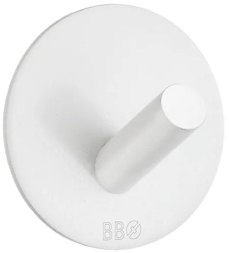 Smedbo BB zelfklevende haak diameter 48 mm wit mat rvs BX1090
