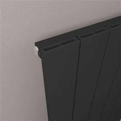 Eastbrook Rosano horizontale aluminium radiator 60x47cm Mat zwart 555 watt