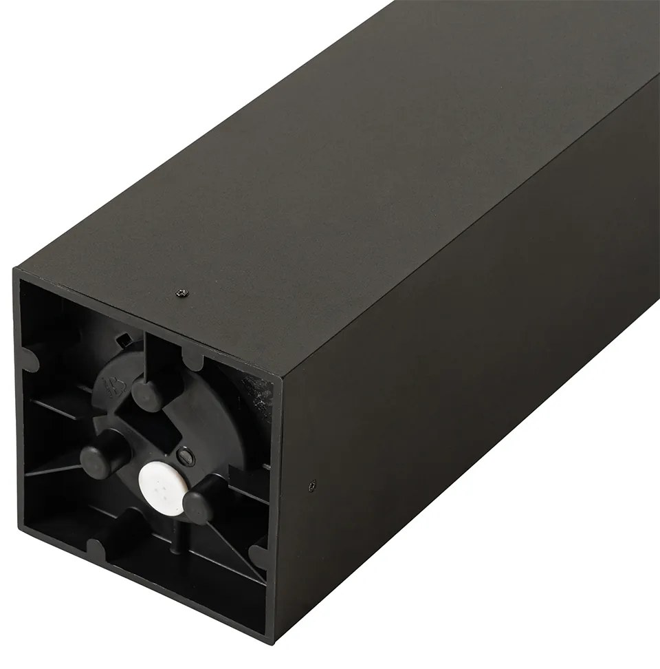 Staande buitenlamp zwart met smoke 80 cm IP44 - Charlois