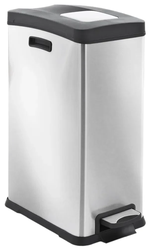 EKO Pedaalemmer Rejoice 30 L matzilverkleurig