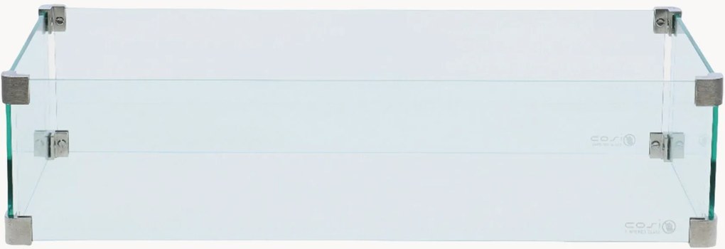 Windscherm Cosi Cosiloft 120, Cosipure 120, Cosidesign Line, Cosibridge & Cosiburner Straight van glas