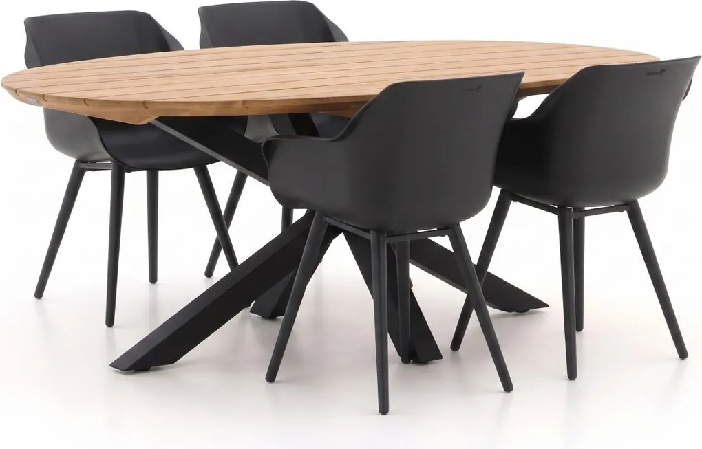 + 15% kassakorting | Diningset Hartman  | 4 personen | Tuinset teakhout | 5-delig | Kees Smit Tuinmeubelen