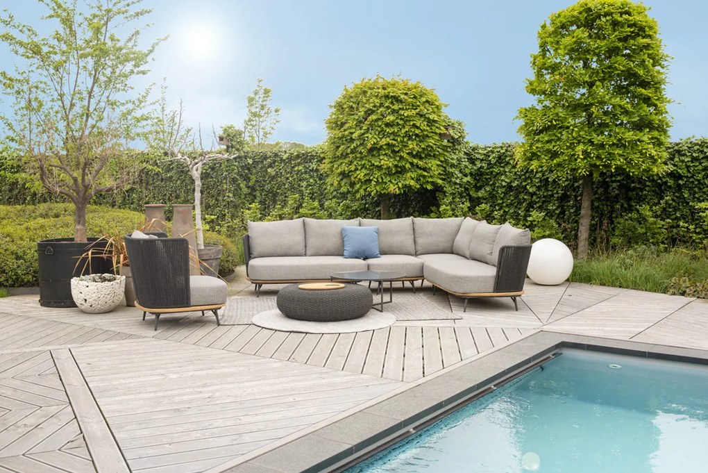 4 Seasons Outdoor Positano loungeset SALE  Loungeset    antraciet weerbestendig