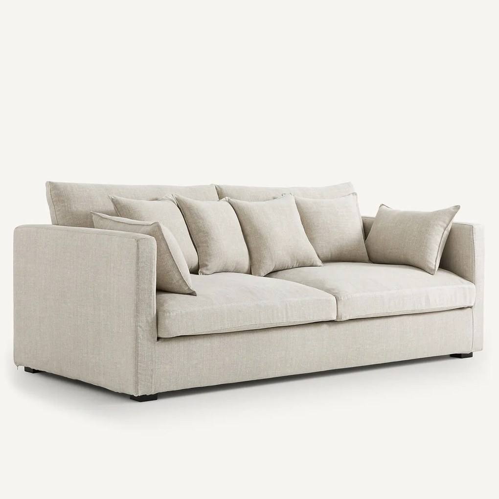 Sofa, 3, 4 of 5 zits, van katoen en linnen, NÉO KINKAJOU