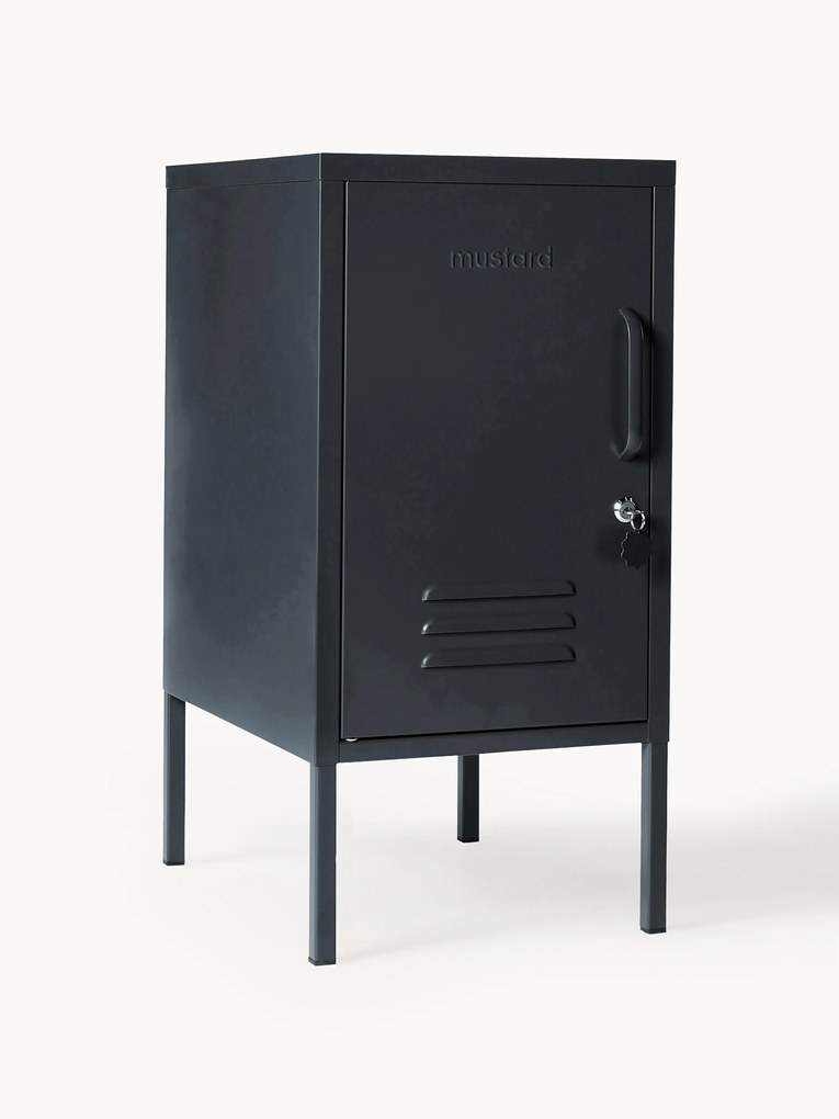 Metalen nachtkastje The Shorty, met opening aan de linker- of rechterkant