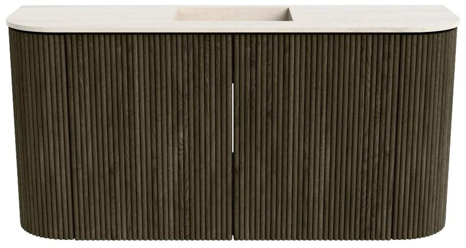 Mondiaz Joya DLux 85cm toiletmeubel ronding links/rechts shadow met wastafel faye midden 1 kraangat meli