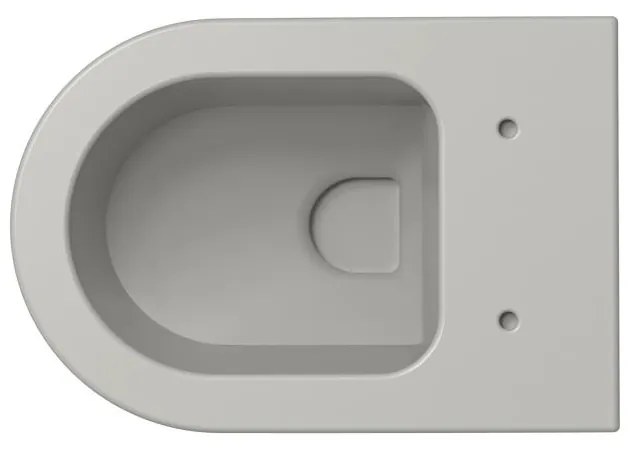 Xenz Gio randloos toilet 52cm met vortexspoeling grijs mat