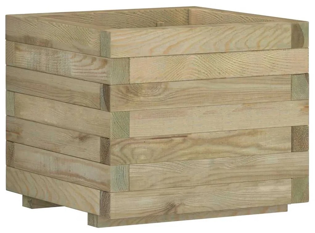 vidaXL Plantenbak verhoogd vierkant 50x50x40 cm hout