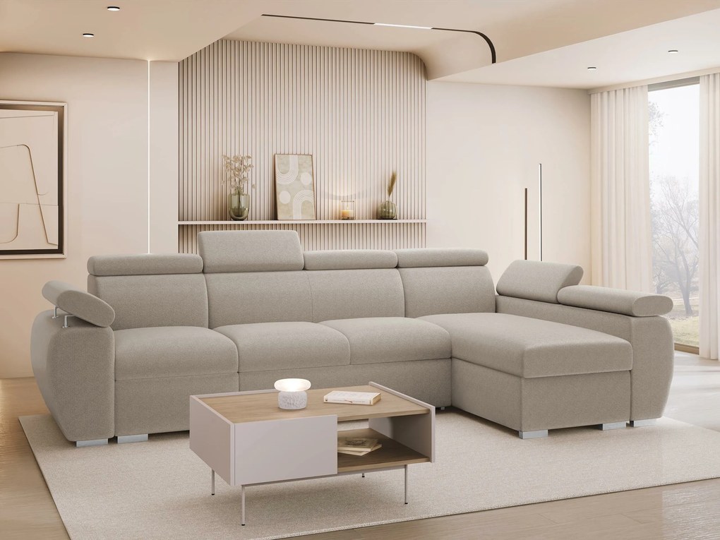 Hoekbank Columbus 227, Aanwezig, Aanwezig, 320x170x85cm, 161 kg, Poten: Kunststof, Hout: Grenen