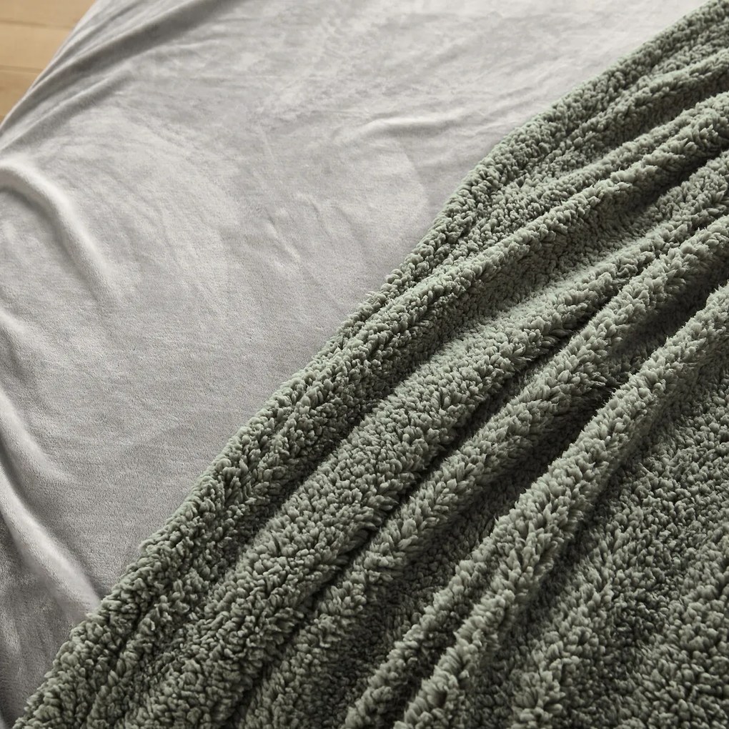 Beddensprei in fleece en sherpa, Maxine