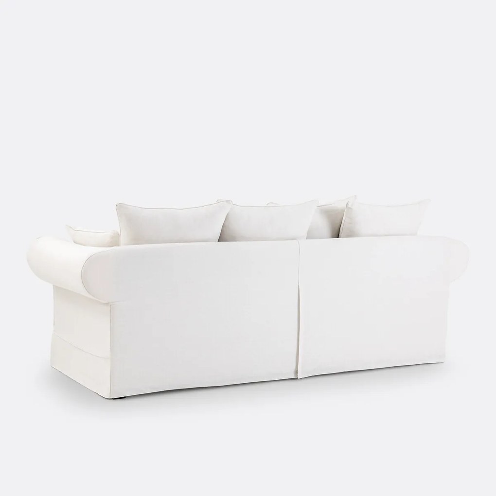 Bank 2-, 3- of 4-zits, omvormbaar, afneembare hoezen, in dik linnen, ADELIA