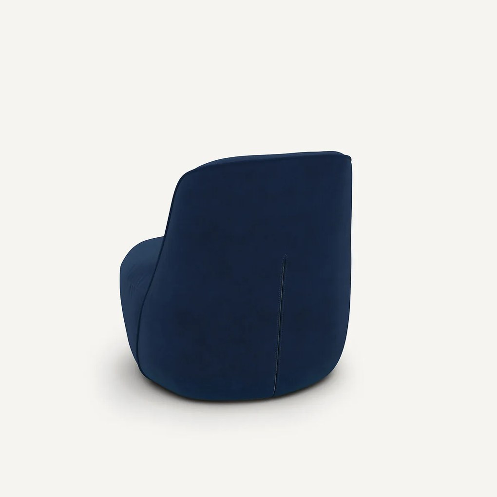 Fauteuil in fluweel, Rosebury design E.Gallina