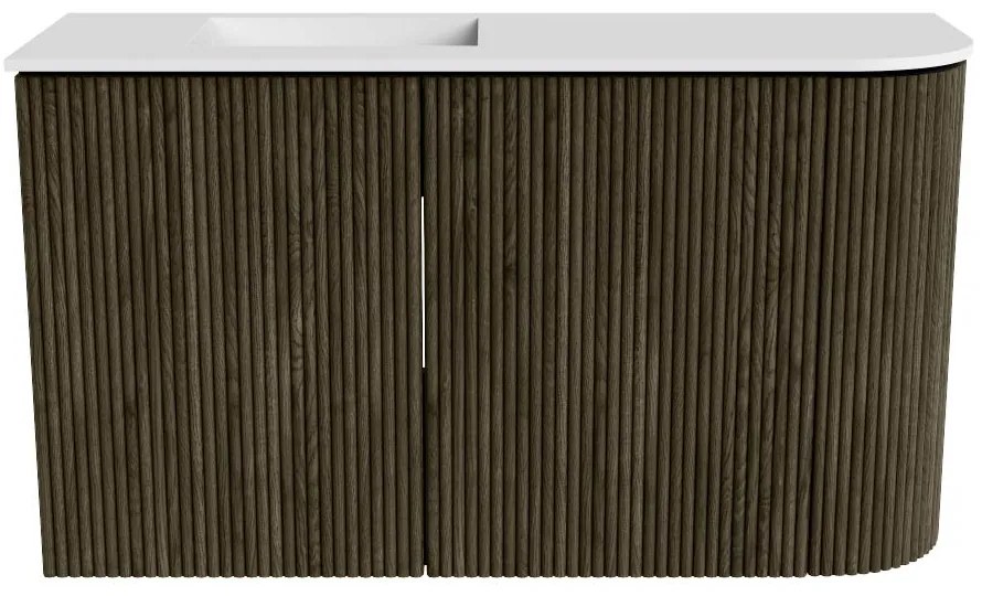 Mondiaz Joya 70cm toiletmeubel ronding rechts shadow met wastafel faye links zonder kraangat talc