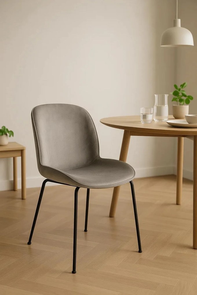 Bille Zwart Fluwelen Stoel