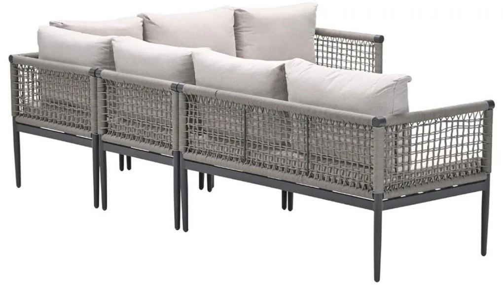 Garden Impressions Burela lounge hoekset rechts 4-delig - taupe