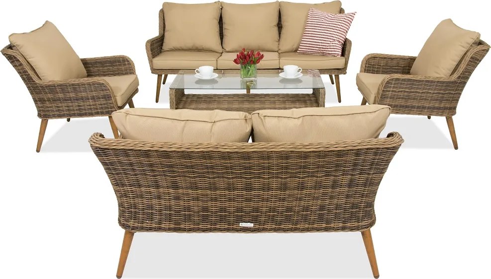 Bilbao Coffee 7 Garden Point tuinmeubelen bruin