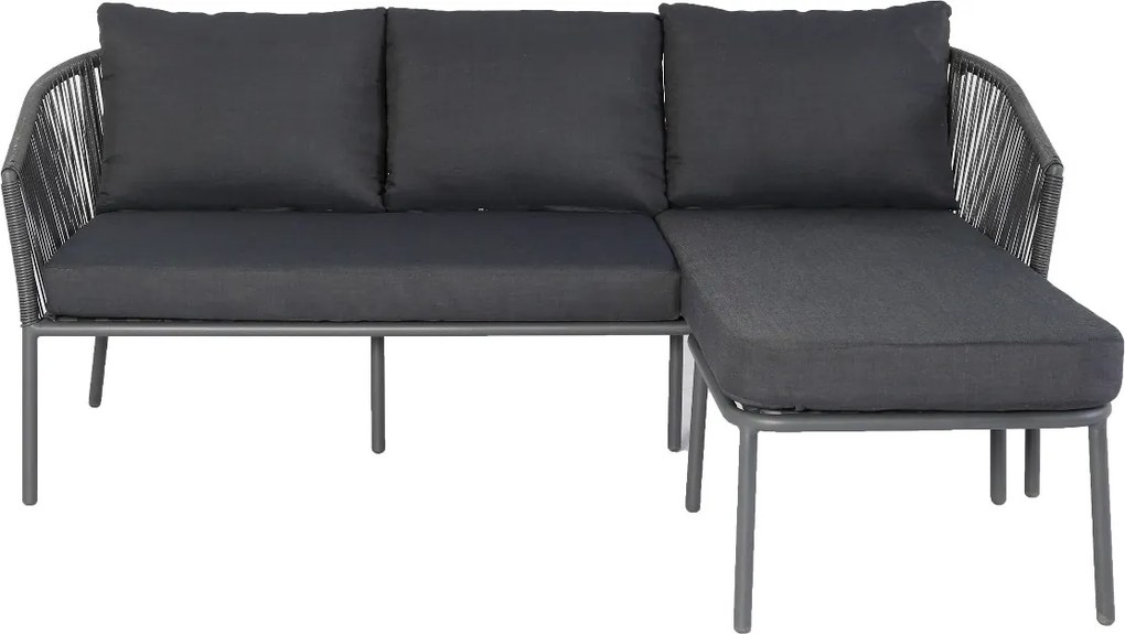 The Outsider Chaise Longue Loungeset - Limoges - Antraciet - Rope - The Outsider