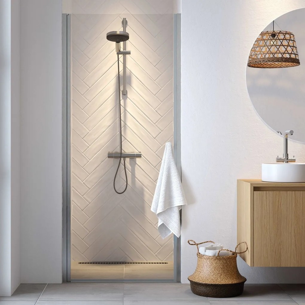 Sealskin Hooked draaideur 90cm zilver