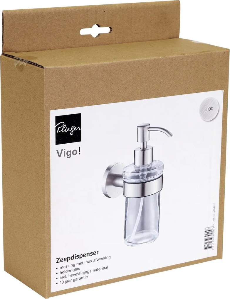 Plieger Vigo zeepdispenser geborsteld chroom