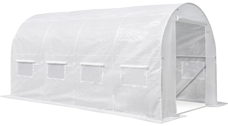 Witte folietunnel 2,5x5m Garden Point