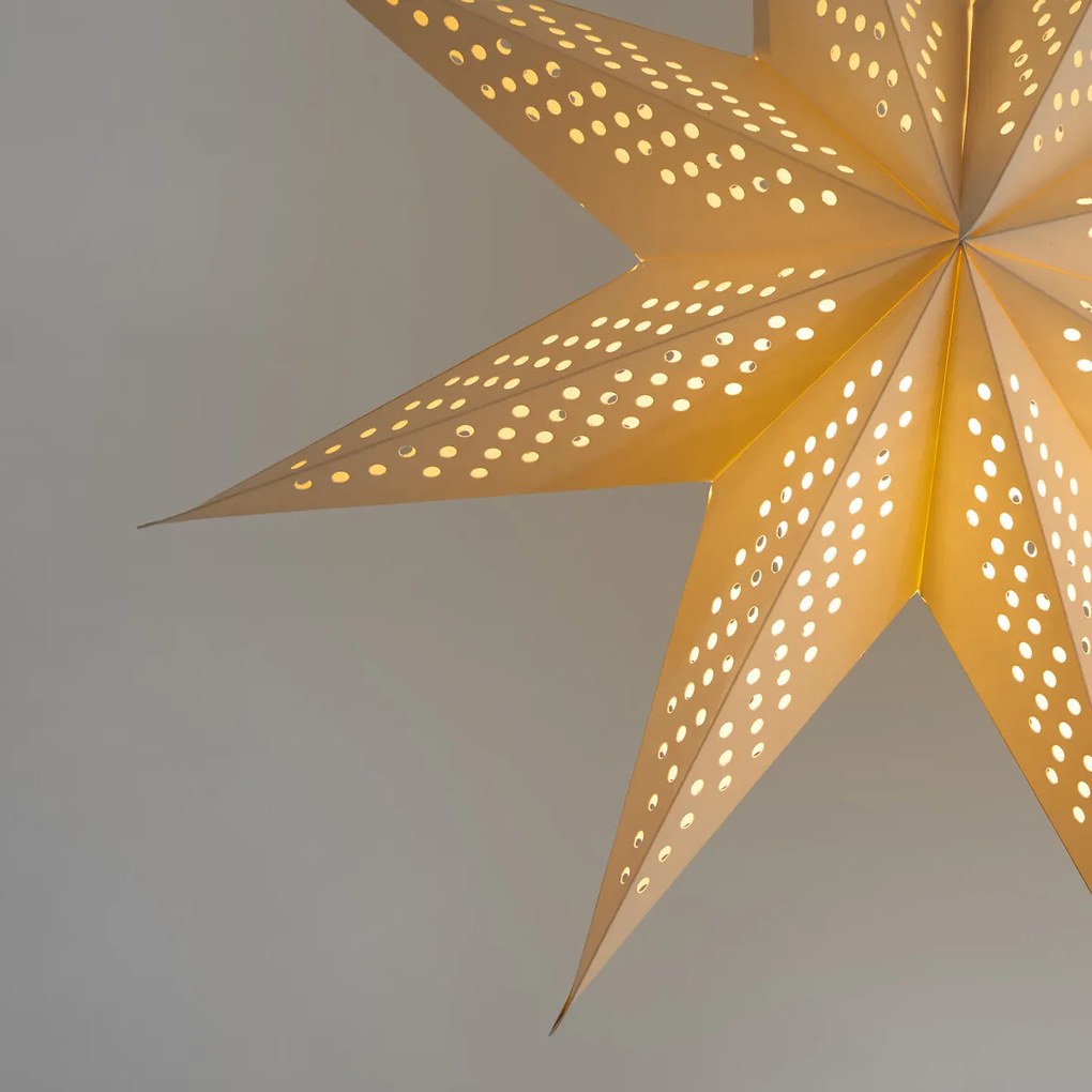 Lichtgevende ster om op te hangen, diameter 58 cm, Caspar