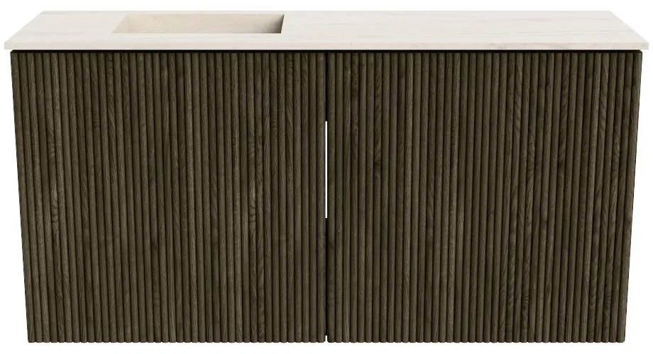 Mondiaz Joya DLux 80cm toiletmeubel shadow met wastafel faye links 1 kraangat meli