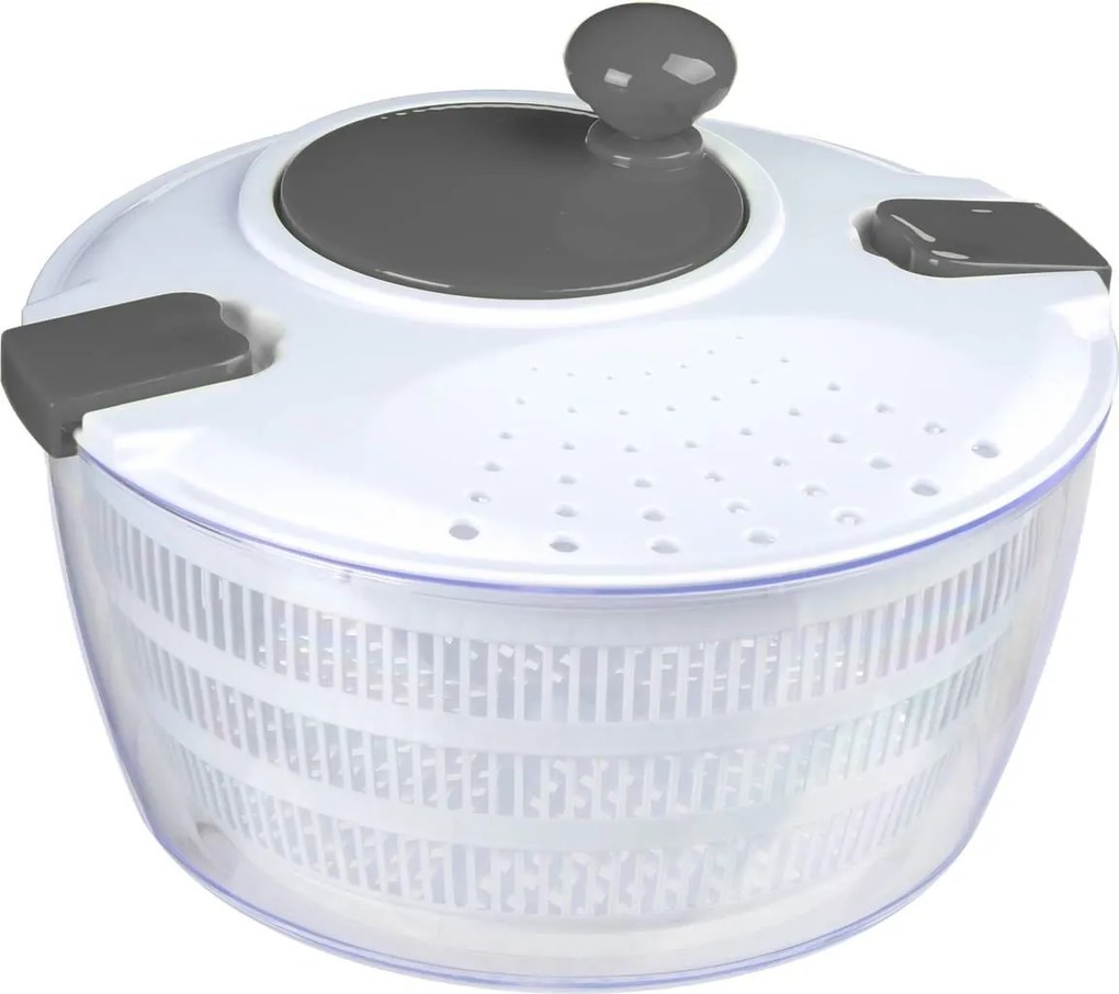 5Five Slacentrifuge met Clips - 3 Liter - D25 cm - Grijs