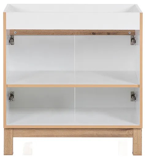 Comad Bali White 821 FSC onderkast 80cm eiken/wit