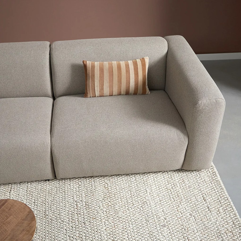 Hoekbank Met Chaise Longue Links Taupe