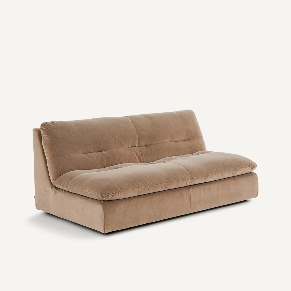 3-zits modulaire bank in stonewashed fluweel, GIULIANO