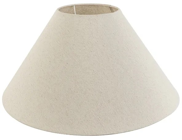 Landelijke tafellamp met linnen kap beige 50 cm - Catnip