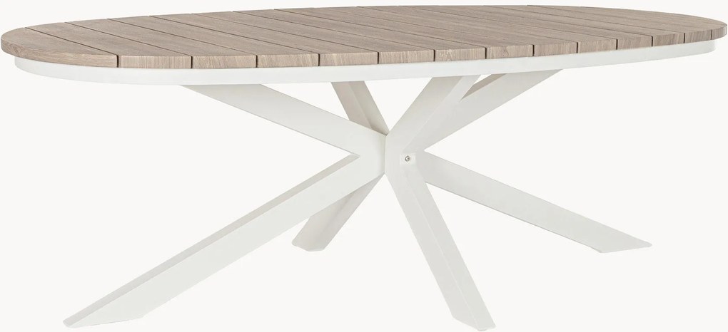 Ovale tuintafel Zelmar, 218 x 115 cm